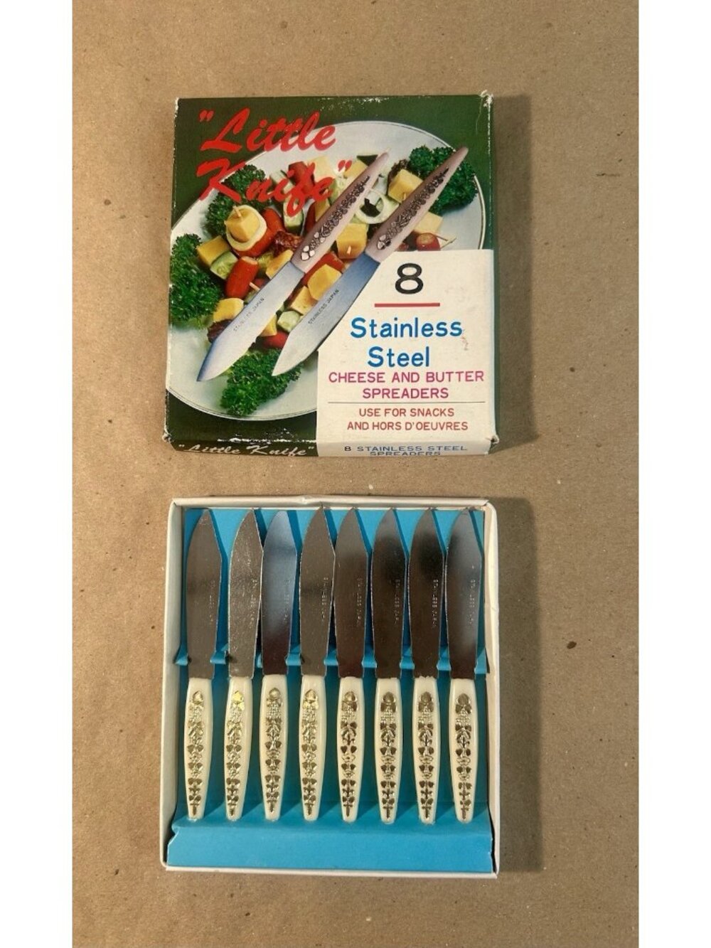 Vintage Little Fork (12) and Little Knife(8) Sets-Stainless Steel-Hors d'oeuvres - Picture 3 of 7